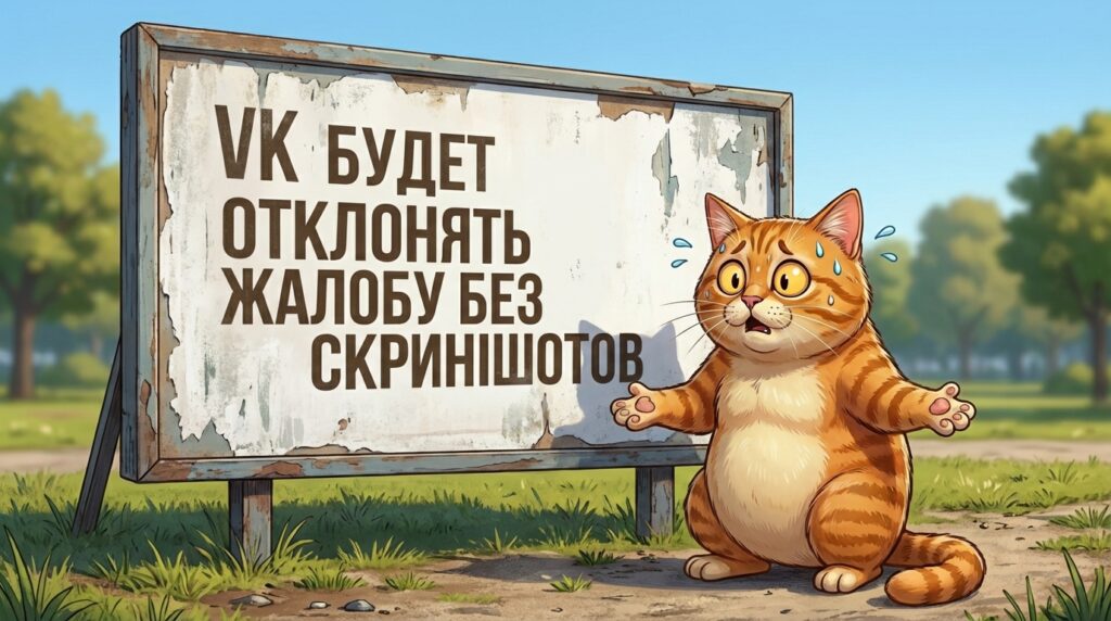 ВКонтакте отклонит жалобу на фото без доказательств — типичная ошибка при удалении чужого поста в ВК