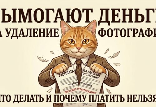 кот-эксперт рвет требование выкупа за удаление фото — инструкция против шантажа в интернете